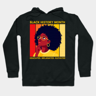 Black History Education Is Freedom Books Black Women Reading Book Hoodie