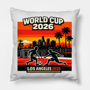 World Cup 2026 Los Angeles Street Soccer Edition Pillow