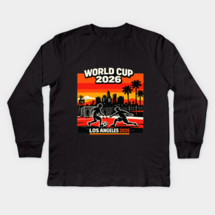 World Cup 2026 Los Angeles Street Soccer Edition Kids Long Sleeve T-Shirt