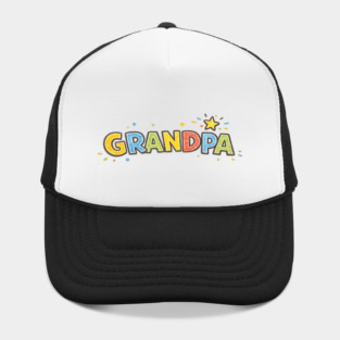 Grandpa - Childlike Crayon Lettering Art Hat