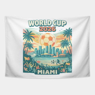 Miami Futbol Vibes – World Cup 2026 Host City Tapestry