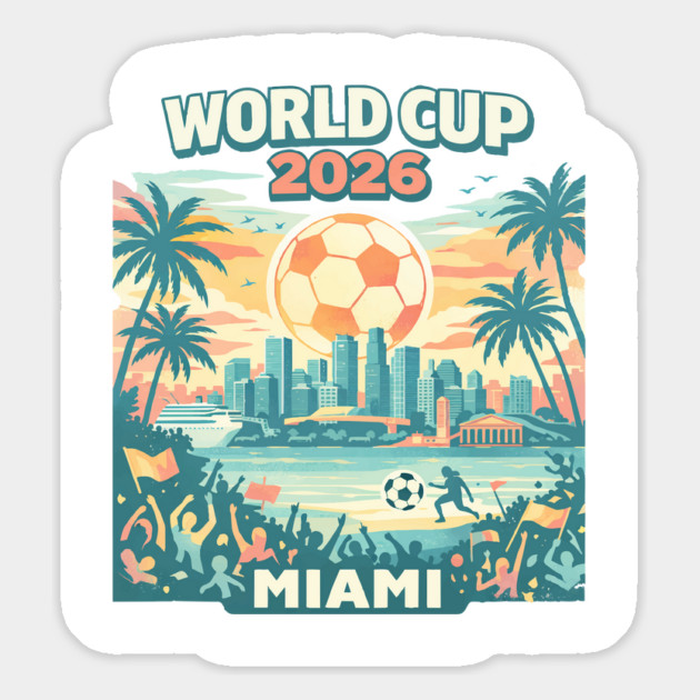 Miami Futbol Vibes – World Cup 2026 Host City Magnet by Amlal N Udrar