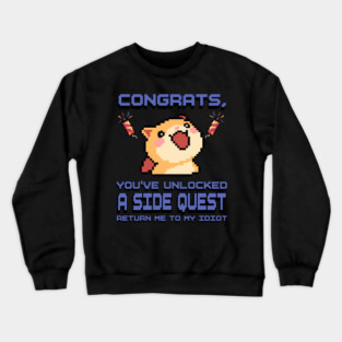 Side quest cuteness Crewneck Sweatshirt