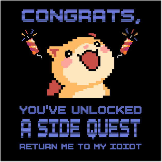 Side quest cuteness Wall Art by Designed By Marty