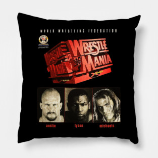 Stone Cold Steve Austin - Shawn Michaels - WrestleMania Pillow