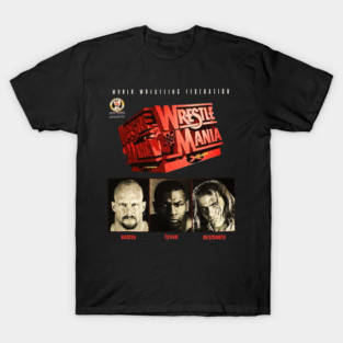 Stone Cold Steve Austin - Shawn Michaels - WrestleMania T-Shirt