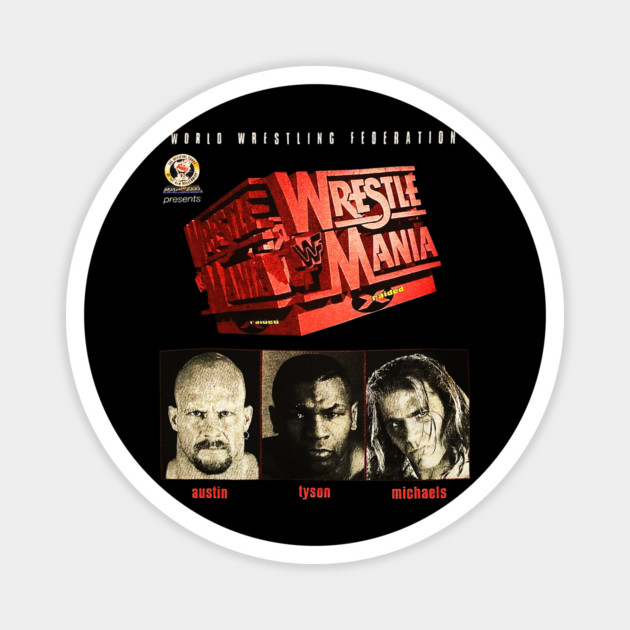 Stone Cold Steve Austin - Shawn Michaels - WrestleMania Magnet by nicklower
