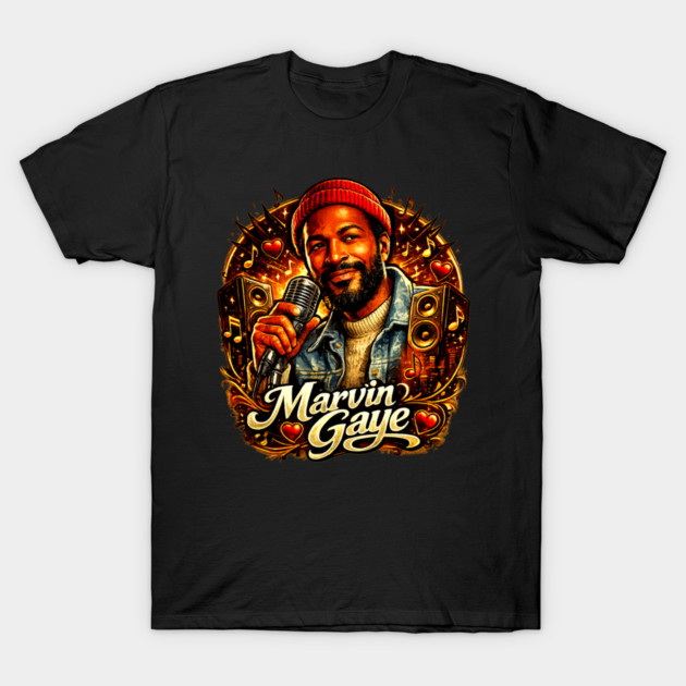 Marvin Gaye Soul Tribute Illustration T-Shirt by UrbanLifeApparel