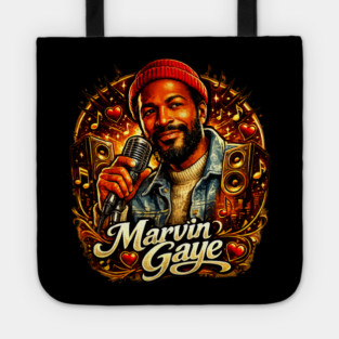 Marvin Gaye Soul Tribute Illustration Tote