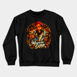 Marvin Gaye Soul Tribute Illustration Crewneck Sweatshirt