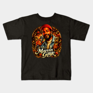 Marvin Gaye Soul Tribute Illustration Kids T-Shirt
