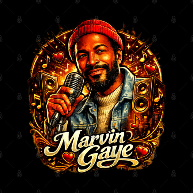 Marvin Gaye Soul Tribute Illustration by UrbanLifeApparel