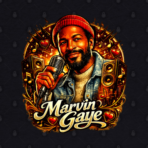 Marvin Gaye Soul Tribute Illustration by UrbanLifeApparel