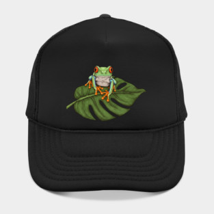 Red Eyed Tree Frog Tropical Wildlife Hat