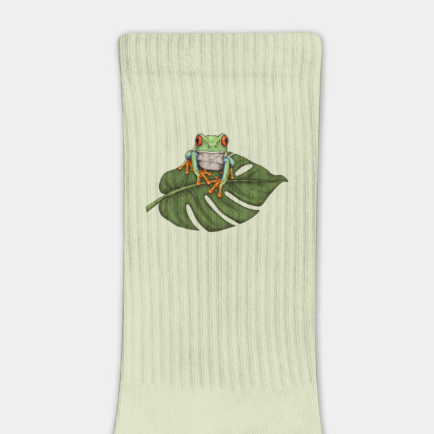 Red Eyed Tree Frog Tropical Wildlife by BirdsnStuff