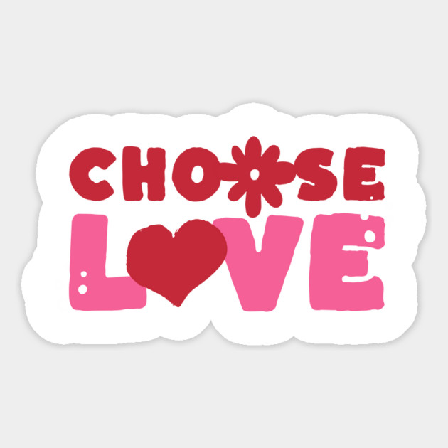 Choose Love Valentines Themed Design Magnet by TurnEffect