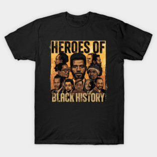 Funny Retro Heroes-of-Black-history Vintage T-Shirt