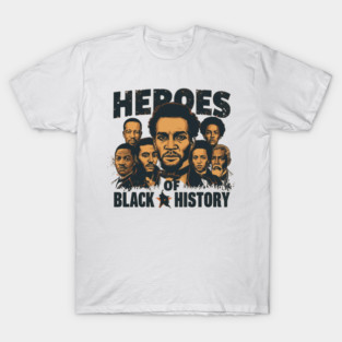 Funny Retro Heroes-of-Black-history Vintage T-Shirt