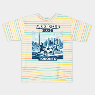Toronto World Cup 2026 Minimal Soccer Design Kids T-Shirt