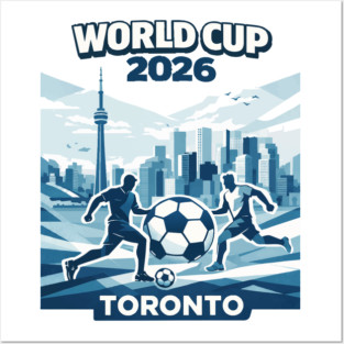 Toronto World Cup 2026 Minimal Soccer Design Posters and Art