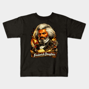 Frederick Douglass Abolitionist Legacy Portrait Illustration Kids T-Shirt