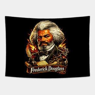 Frederick Douglass Abolitionist Legacy Portrait Illustration Tapestry