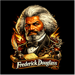 Frederick Douglass Abolitionist Legacy Portrait Illustration Posters and Art