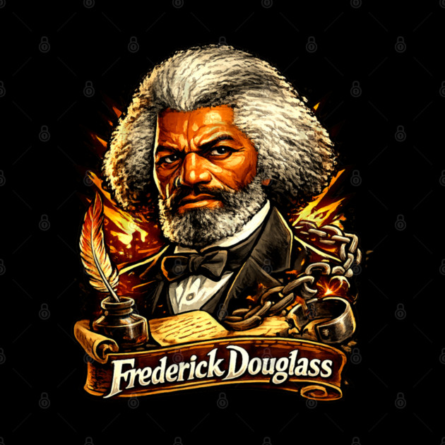 Frederick Douglass Abolitionist Legacy Portrait Illustration by UrbanLifeApparel