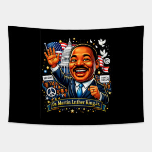 Dr. Martin Luther King Jr. Civil Rights Celebration Art Tapestry