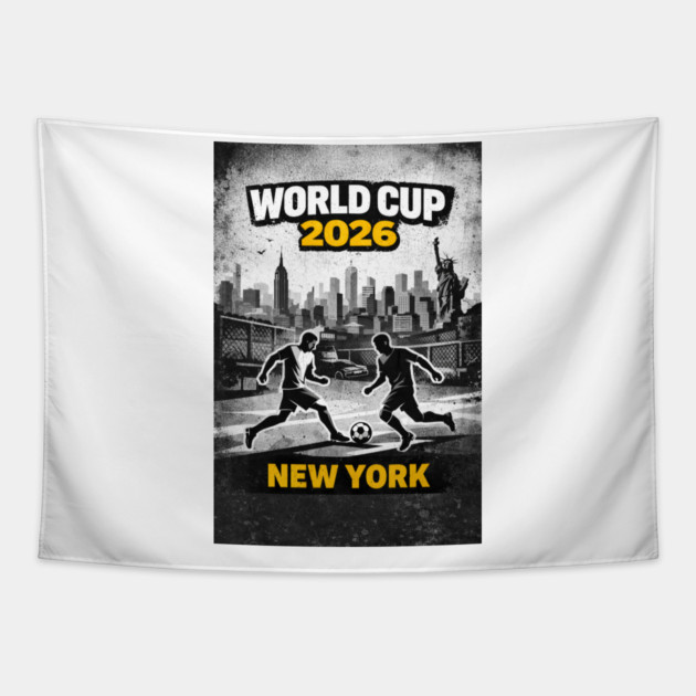 New York Urban Soccer – World Cup 2026 Edition Tapestry by Amlal N Udrar