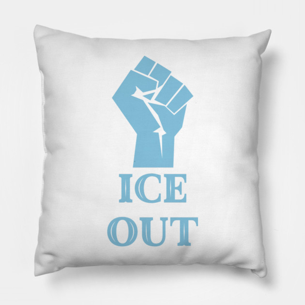 ice-out Pillow by Creatifly Graphic Tees