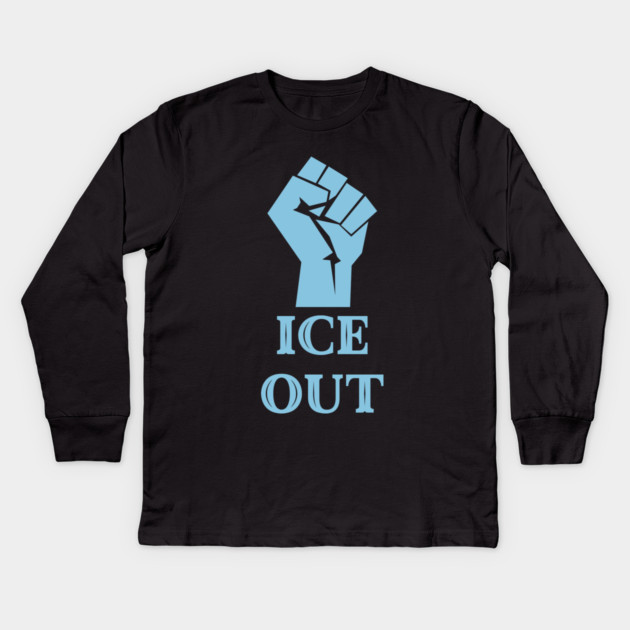 ice-out Kids Long Sleeve T-Shirt by Creatifly Graphic Tees