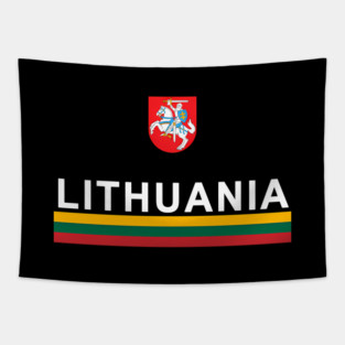 Lithuania Sports Lithuanian Flag Emblem Tapestry