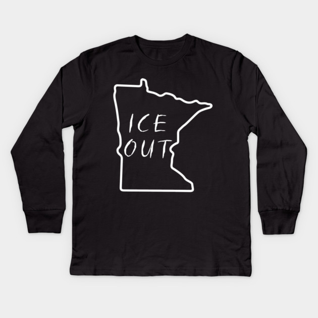 ice-out Kids Long Sleeve T-Shirt by Creatifly Graphic Tees