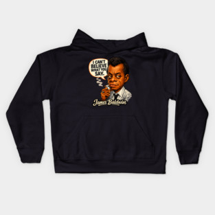 James Baldwin Truth Teller Literary Icon Illustration Kids Hoodie