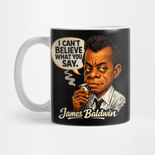 James Baldwin Truth Teller Literary Icon Illustration Mug