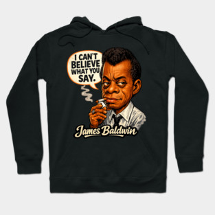 James Baldwin Truth Teller Literary Icon Illustration Hoodie