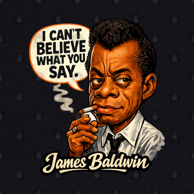 James Baldwin Truth Teller Literary Icon Illustration by UrbanLifeApparel