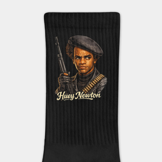 Huey P. Newton Revolutionary Power Portrait Illustration by UrbanLifeApparel