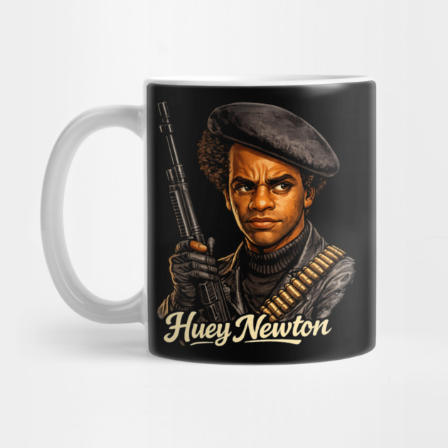 Huey P. Newton Revolutionary Power Portrait Illustration by UrbanLifeApparel