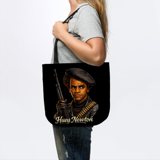 Huey P. Newton Revolutionary Power Portrait Illustration by UrbanLifeApparel