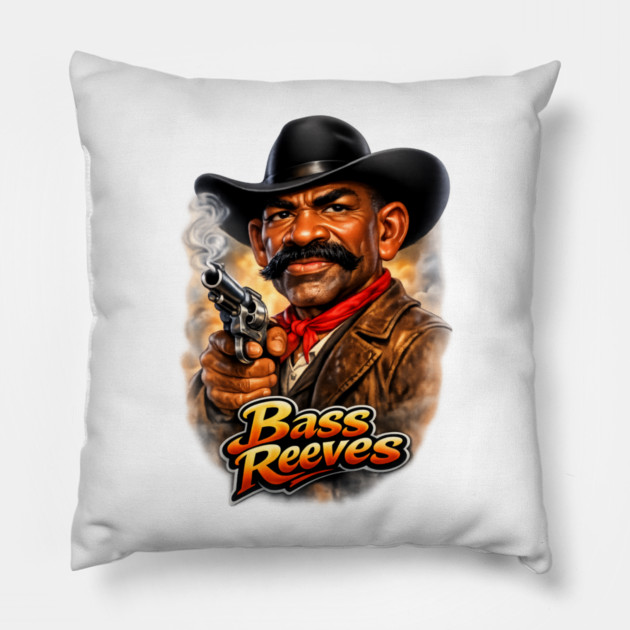Bass Reeves Legendary Frontier Lawman Pillow by UrbanLifeApparel
