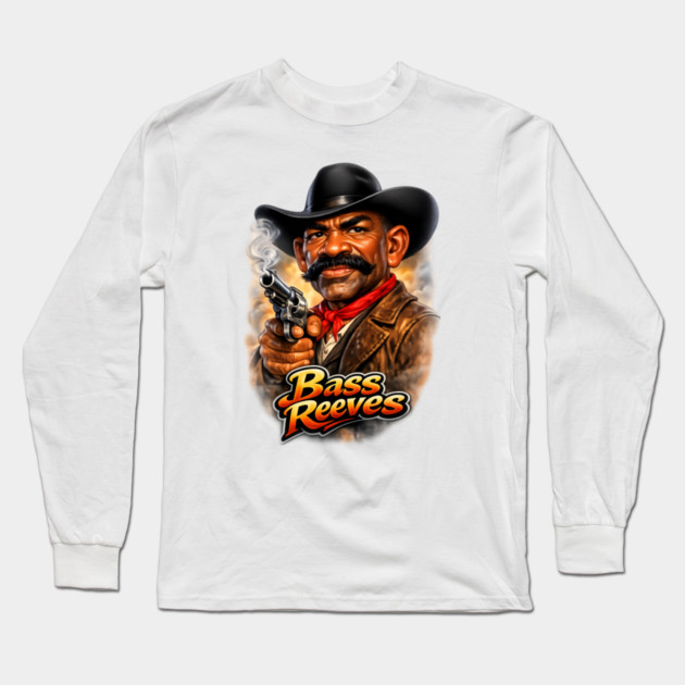 Bass Reeves Legendary Frontier Lawman Long Sleeve T-Shirt by UrbanLifeApparel