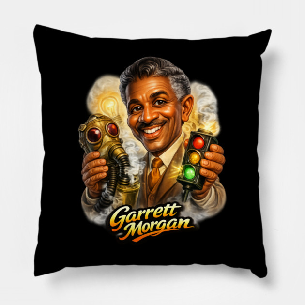 Garrett Morgan Inventor & Safety Pioneer Pillow by UrbanLifeApparel