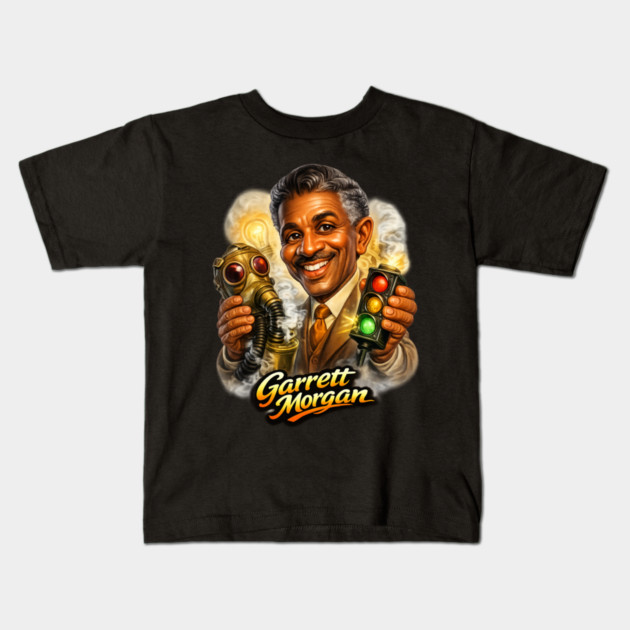 Garrett Morgan Inventor & Safety Pioneer Kids T-Shirt by UrbanLifeApparel