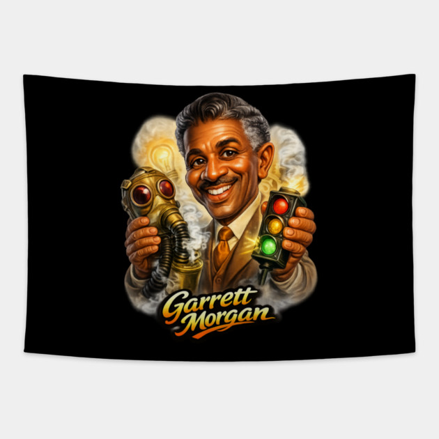 Garrett Morgan Inventor & Safety Pioneer Tapestry by UrbanLifeApparel