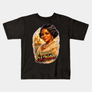 Madam C.J. Walker Beauty Entrepreneur Legacy Kids T-Shirt