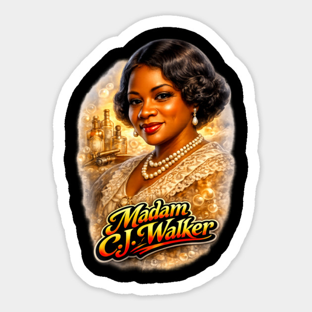 Madam C.J. Walker Beauty Entrepreneur Legacy Magnet by UrbanLifeApparel