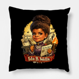 Ida B. Wells Justice & Truth Journalism Pillow