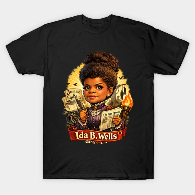 Ida B. Wells Justice & Truth Journalism T-Shirt by UrbanLifeApparel